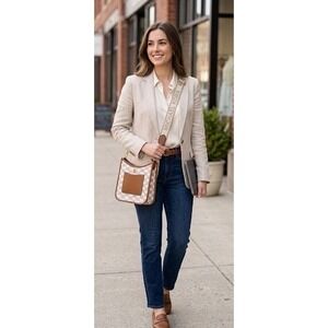 Michael Kors Briley Small Messenger Crossbody Bag MK Logo Lugg Multi 35S2G7BM1J